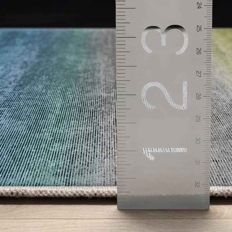 Well Woven Abstract Sunset Vintage Flat-Weave Area Rug