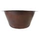 preview thumbnail 5 of 4, Miseno Round 15" Copper Drop-In or Undermount Bar Sink