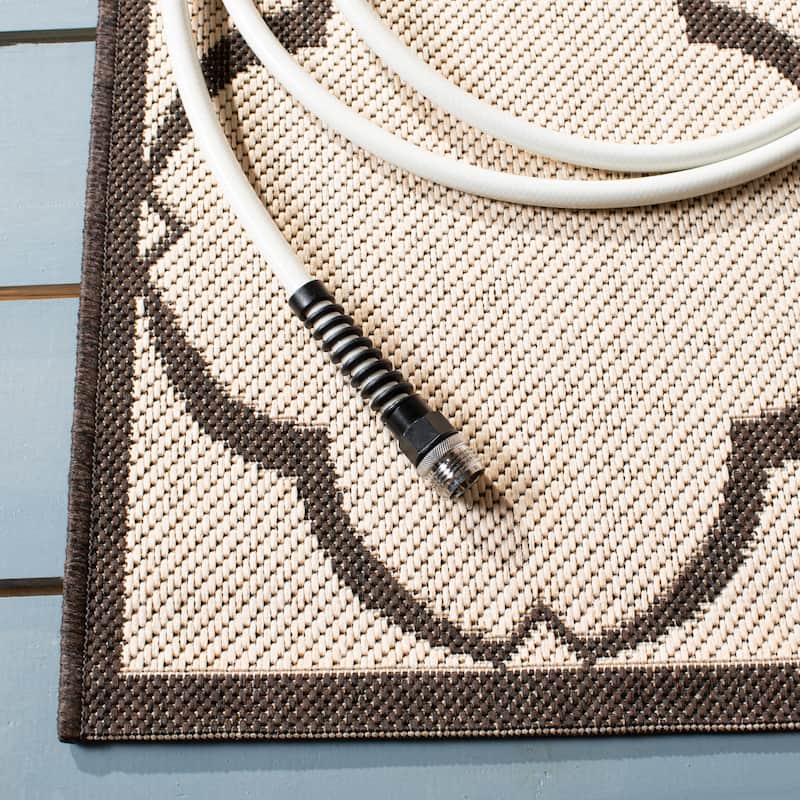 SAFAVIEH Beach House Caetana Indoor /Outdoor Waterproof Patio Backyard Rug