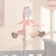 preview thumbnail 7 of 6, Lambs & Ivy Petals Pink/Gray Birds Musical Baby Crib Mobile Soother Toy