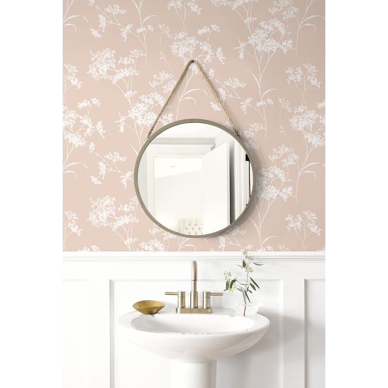 Luxe Haven Floral Mist Peel and Stick Wallpaper