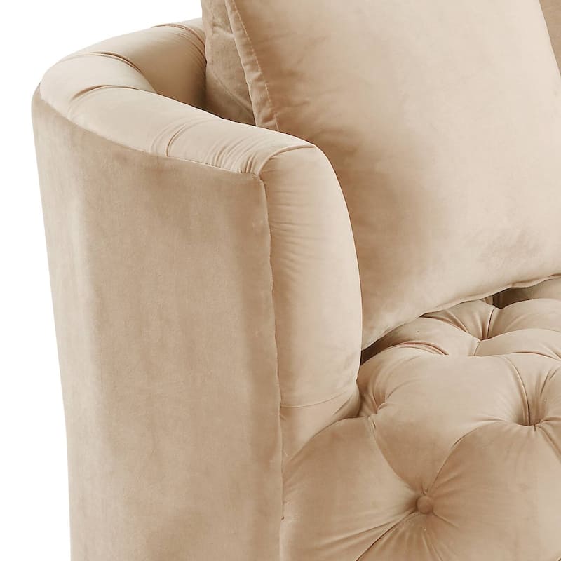Cavinder Tufted Accent Swivel Chair
