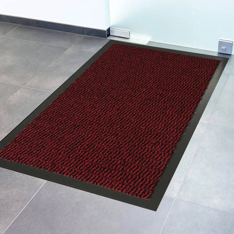 Lisa Heavy-Duty Non-Slip Rubber Door Mat for High Traffic Areas