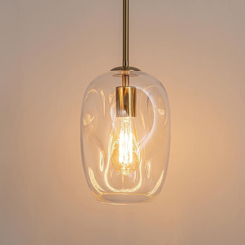 Starsky Modern 1-light Abstract Clear Glass Pendant Light(Available in Single or Set of 2)