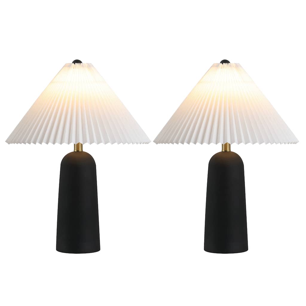 SAFAVIEH Lighting Reese 22-Inch Resin Table Lamp (Set of 2) - 16"W x 16"D x 22"H