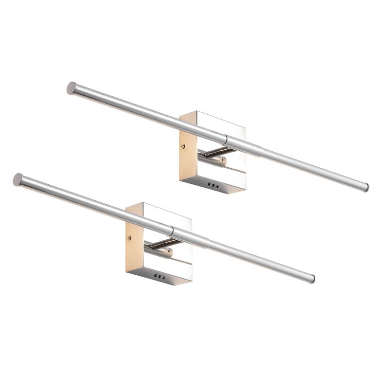 28" Dimmable Integrated LED Metal Wall Sconce, by JONATHAN Y