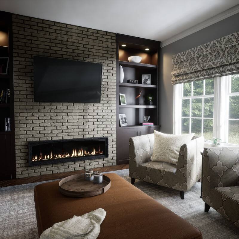 EverStone Aged Brick Faux Brick Panel, 46 7/8"W x 27"H x 1 1/4"D
