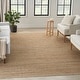 preview thumbnail 4 of 68, Nourison Natural Jute Indoor only Solid Area Rug 7' x 10' - Natural