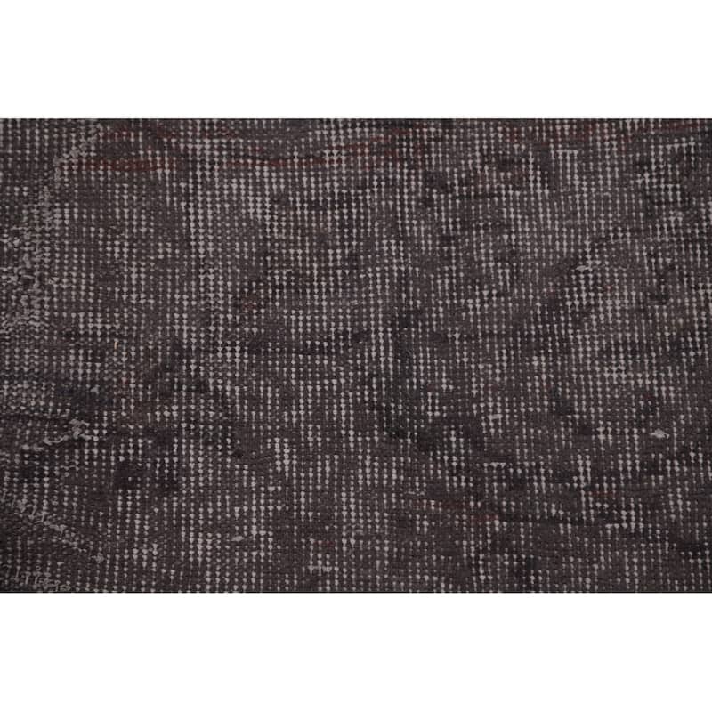Over-Dyed Anatolian Turkish Vintage Area Rug Handmade Wool Carpet - 7'3" x 10'8"