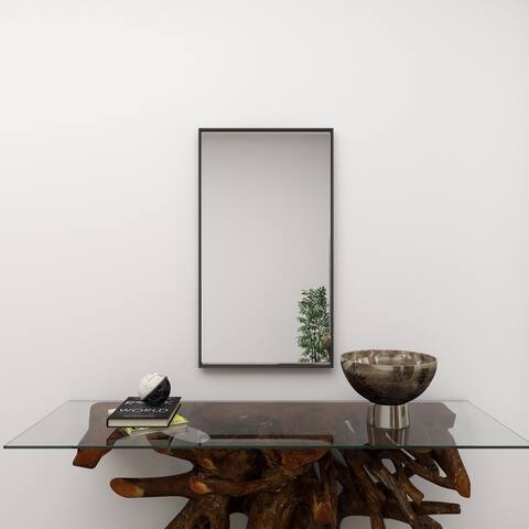 Contemporary Rectangular Wall Mirror - Multiple Finishes and Sizes