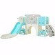 preview thumbnail 64 of 69, 11-in-1 Toddler Slide Playset - Kids Slide for Ages 1-3 with Basketball Hoop, Arch Tunnel, Telescope, and Toy Storage Organizer