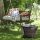 preview thumbnail 7 of 7, Patio 13 Gallons Wicker Storage Side Table