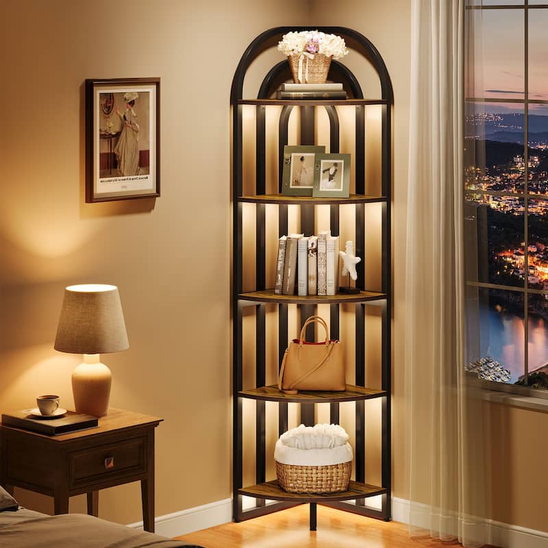 Tall Corner Shelf