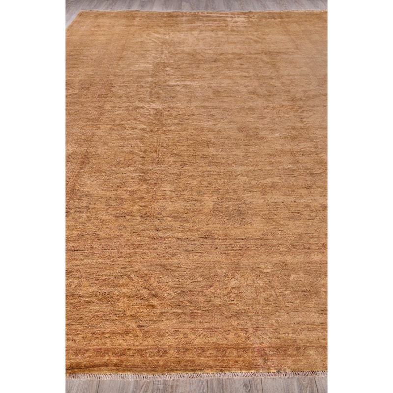EXQUISITE RUGS ONE-OF-A-KIND Antique Weave Ziegler Hand Knotted Beige Rug - 11'9"x17'