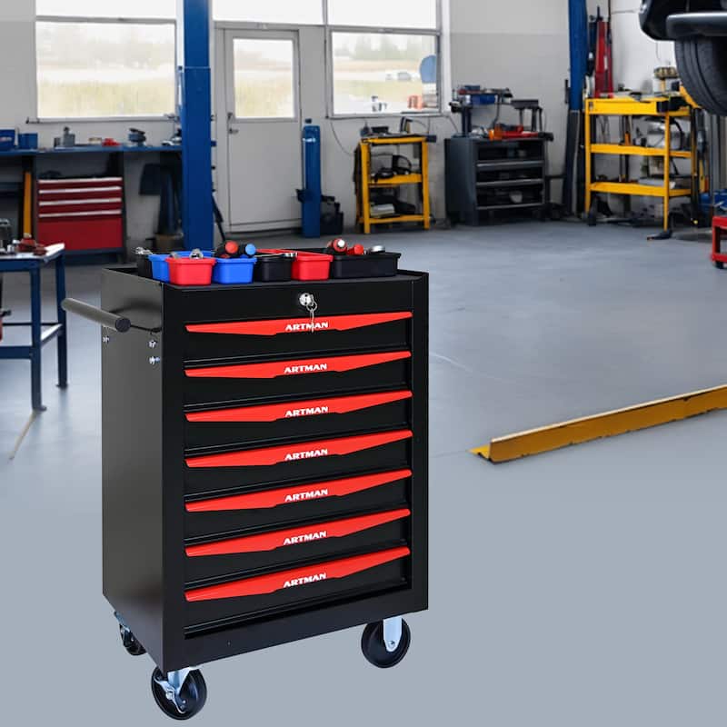 20" Rolling Metal Tool Chest with 7 Drawers for Garage & Workshop