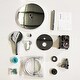 preview thumbnail 19 of 26, 12 inch Wall-Mounted Round Shower System with Rough-in Valve and Handheld Shower