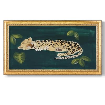 Lethargic Leopard II Premium Framed Canvas- Ready to Hang