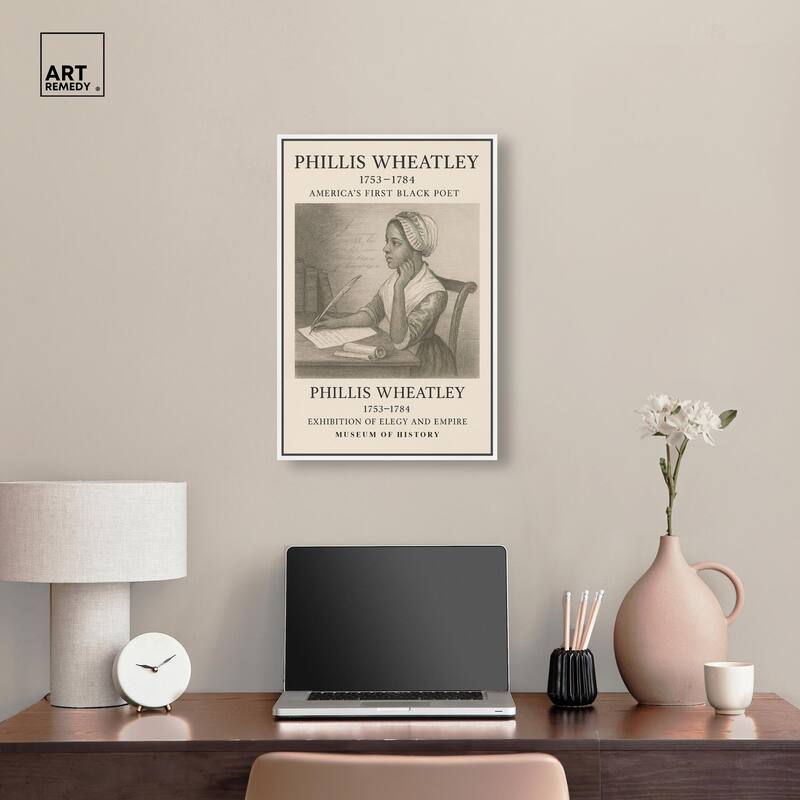 Americas First Black Poet Canvas by Art Remedy