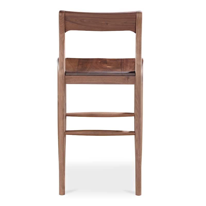 Aurelle Home Owletta Modern Solid Wood Counter Stool - 19.5"W x 38"H x 20"D