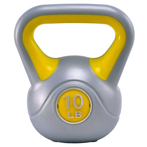 Gymax Kettlebell Exercise Fitness 10Lbs Weight Loss Strength Training - as pic
