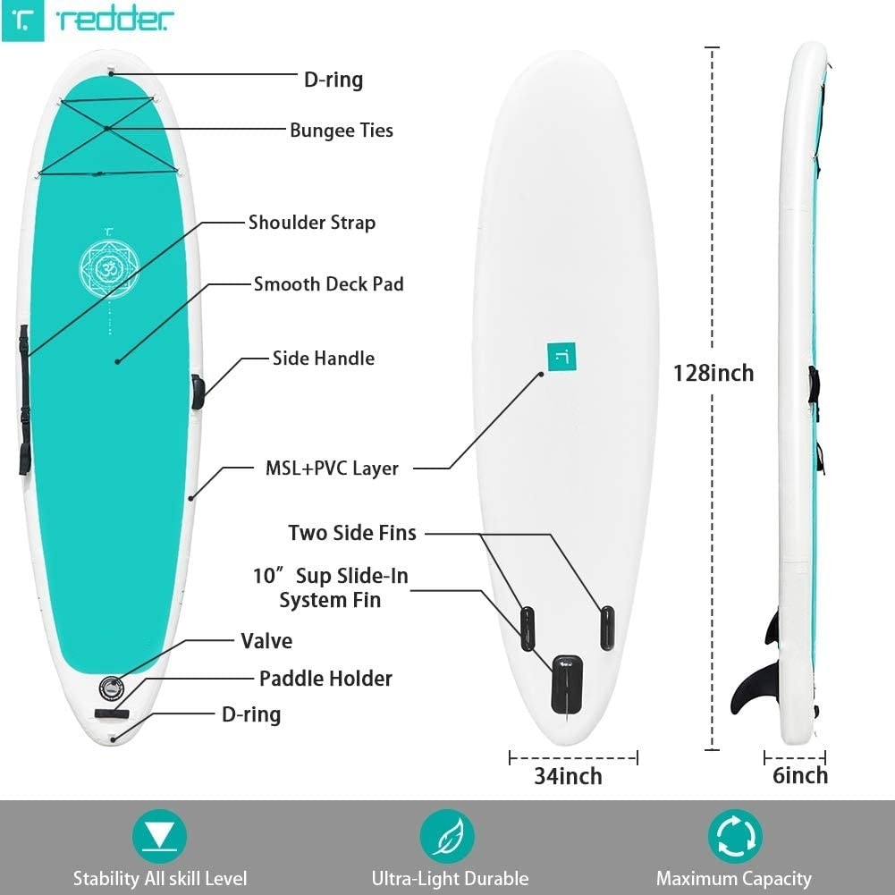 Zen Inflatable Stand Up Paddle Boards with Premium SUP Paddle