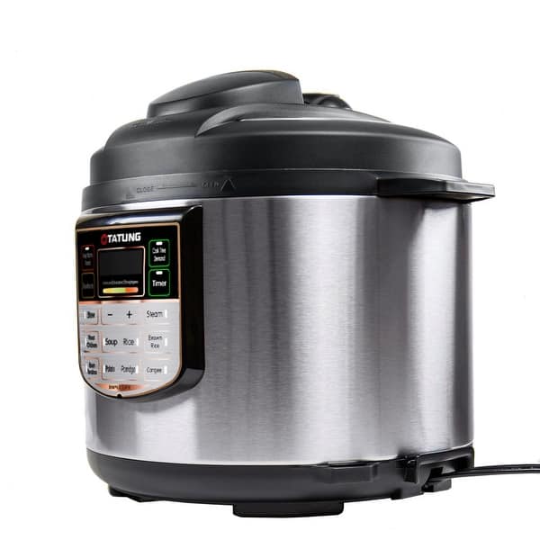 10 Qt. Stainless Steel Electric Pressure Cooker with Built-In Timer – Arborb