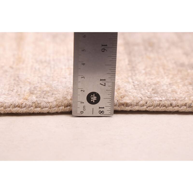 ECARPETGALLERY Hand-knotted Legacy Beige Silk, Wool Rug - 2'6 x 11'5