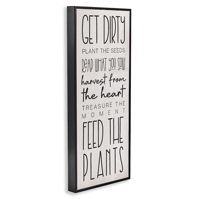Stupell Fun Garden Guidelines Framed Giclee Art Design By Lil' Rue