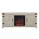 preview thumbnail 13 of 14, The Gray Barn Firebranch Barn Door Fireplace TV Console