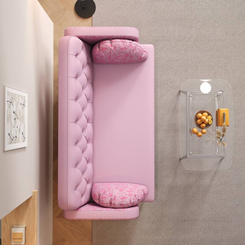 Loveseat sofa with tulip pattern