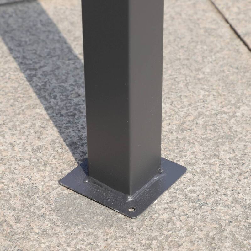 13x10 FT Outdoor Large Patio Shade Canopy with Ventilated Double Roof and Detachable Mesh Cover