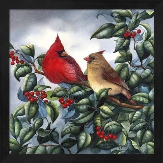Brenda Tustian 'Cardinal' Framed Art - Bed Bath & Beyond - 33251711
