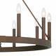 Acroma 12 Light 40 In Modern Farmhouse Wagon Wheel Chandelier-UL