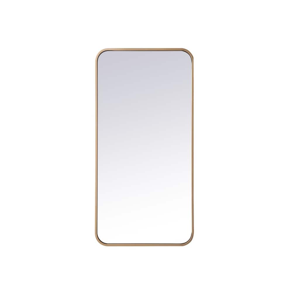 Ezra Soft Corner Metal Rectangular Mirror