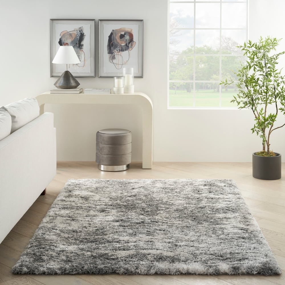 Nourison Luxurious Shag Plush Contemporary Abstract Area Rug