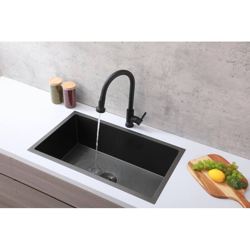 Elegant Lighting FAK-309 Sem 1.8 GPM Single Hole Pull Down Kitchen