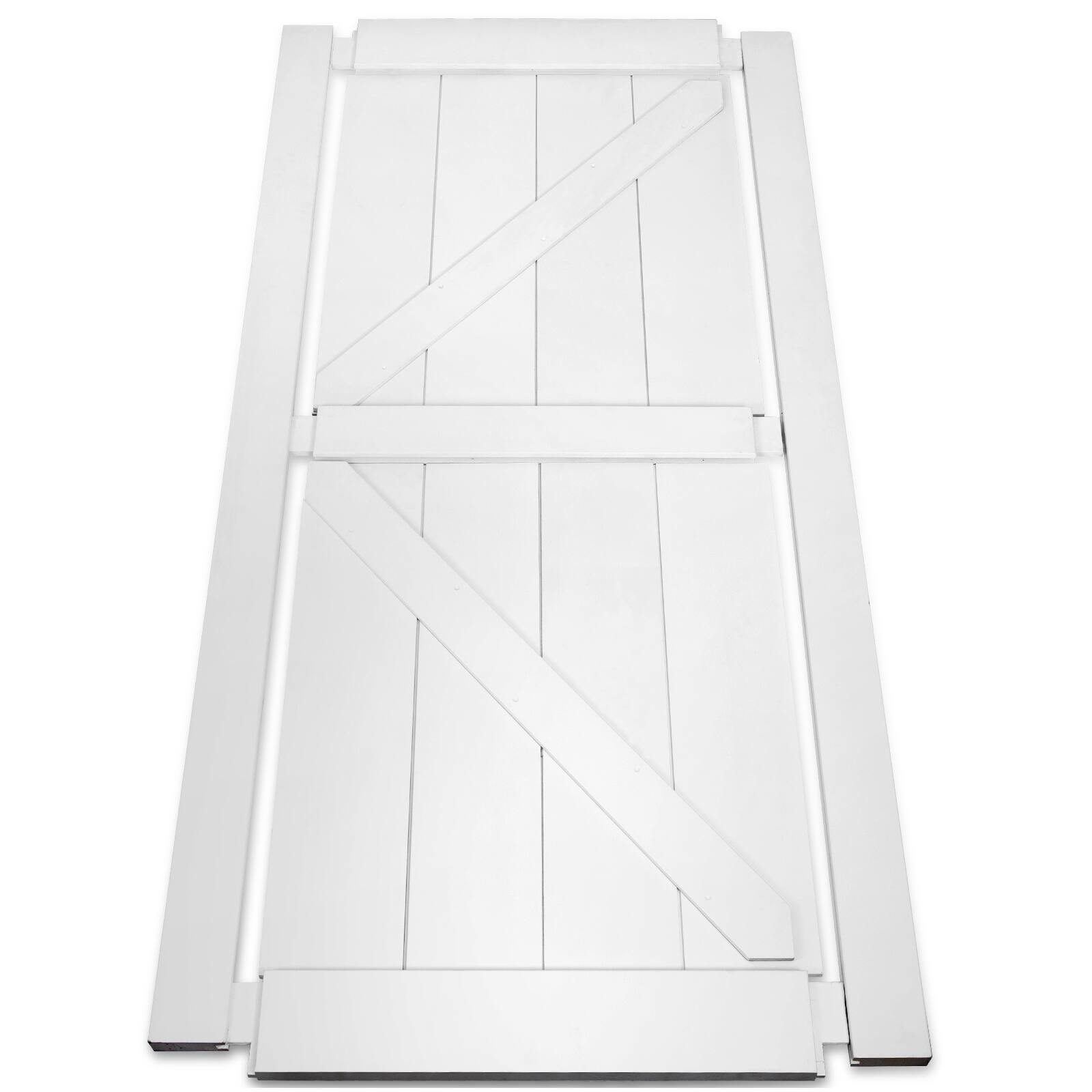 White PreDrilled Ready Wood Primed Barn Interior Door Slab Bed Bath