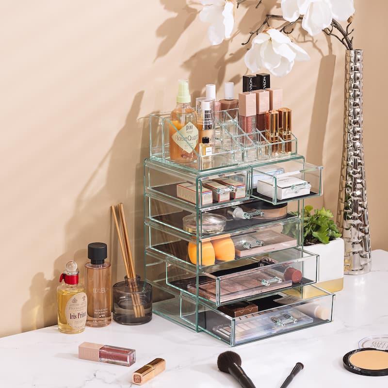 Sorbus Cosmetic Makeup and Jewelry Storage Case Display - Spacious Design - Vanity and Countertop (4 Large, 2 Small Drawers)