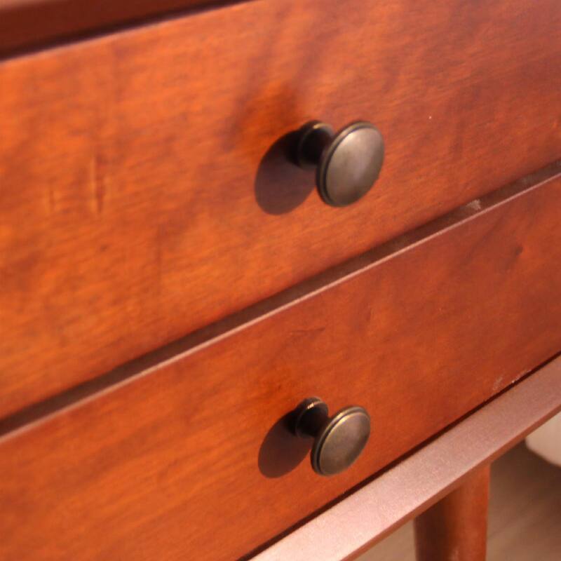 Nightstand with 2-Drawers, Small Side End Table with Storage