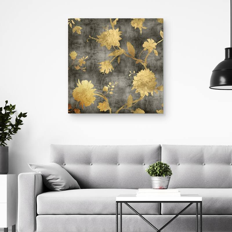 Golden Silhouette I by Erin Lange Canvas Art Print