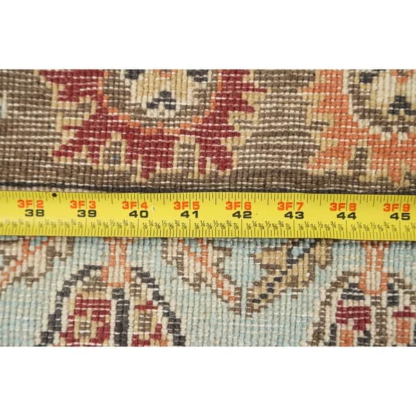 dimension image slide 0 of 2, Floral Garden Design Tabriz Oriental Area Rug Wool Handmade Carpet - 7'11" x 9'11"