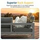 preview thumbnail 16 of 47, Royalcraft 4-Piece All-Aluminum Patio Set with 5" Cushions & 3.2" Widened Armrest, Seats 5, 250 lbs - 4-Piece Sets
