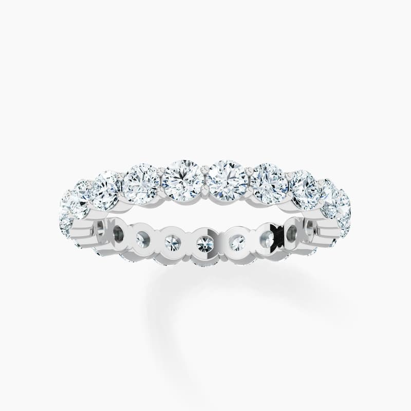 Auriya 14k Gold Round Lab Grown Diamond Eternity Band 2.00 - 7.00 ct. tw. (F-G, VS)