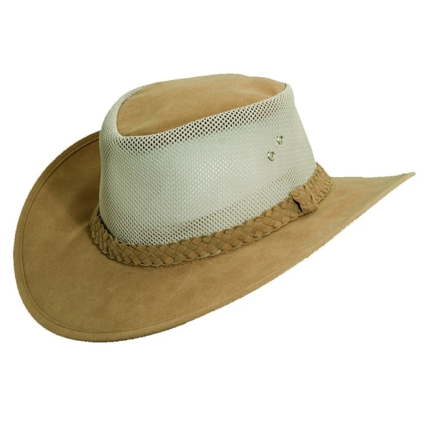 Dorfman Pacific Men's Water Soaker UPF 50+ Mesh Sides Safari Hat