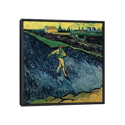 iCanvas "The Sower, 1888 " by Vincent van Gogh Framed Canvas Print