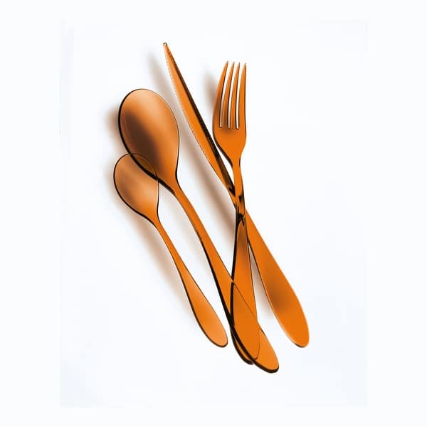 slide 2 of 11, Mepra Uno Flatware Set - 24 Pieces Amber