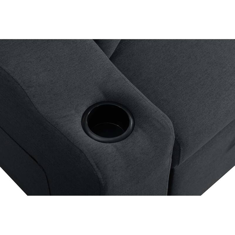 Comfortable sofa with magazine pocket,left and right interchangeable