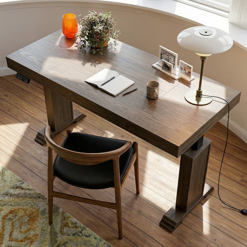 Electric Standing Desk with Memory Control, Adjustable Height Sit Stand Desk, Computer Desk, Home Office Workstation