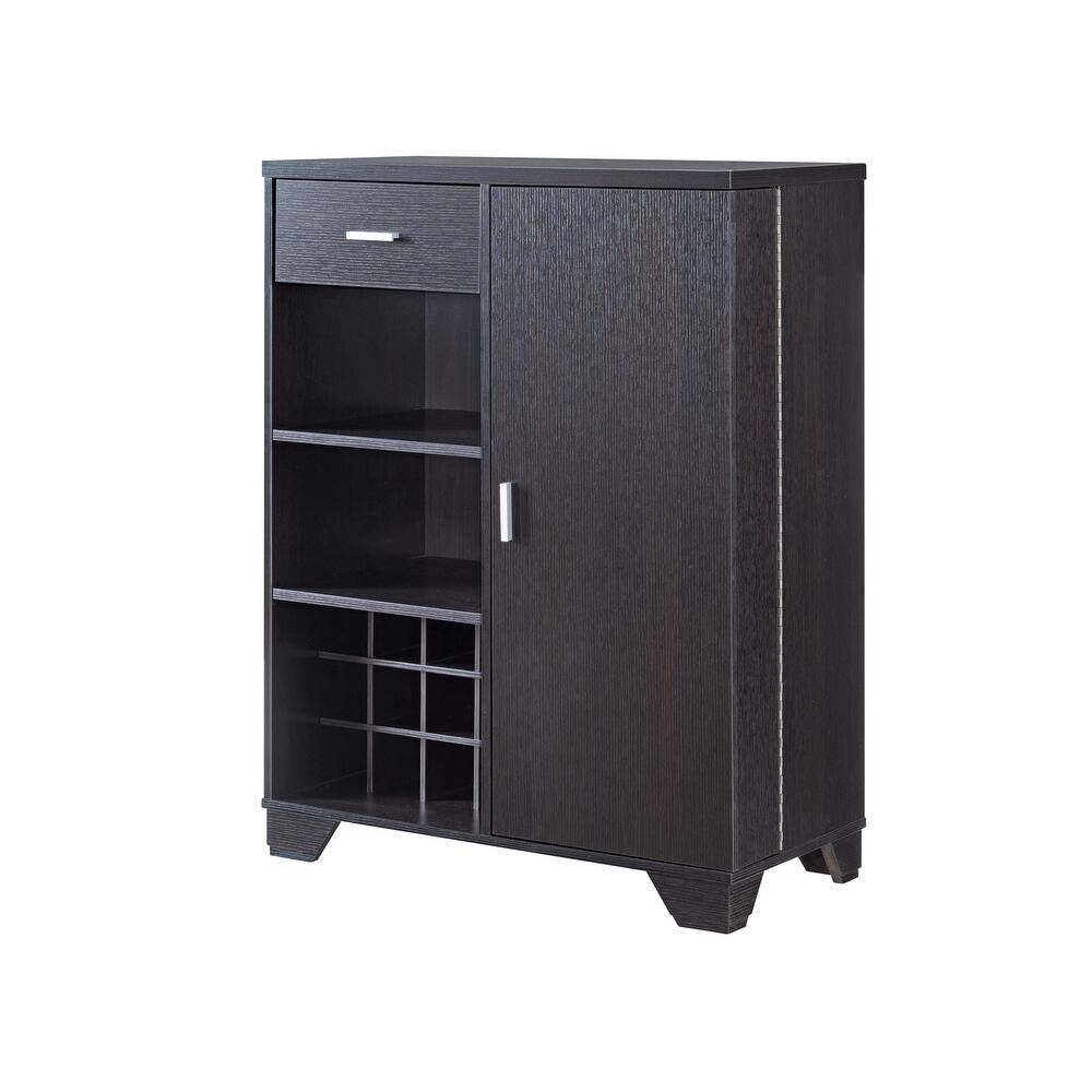 Valentino Contemporary Multi-Storage Bar Cabinet by Furniture of America