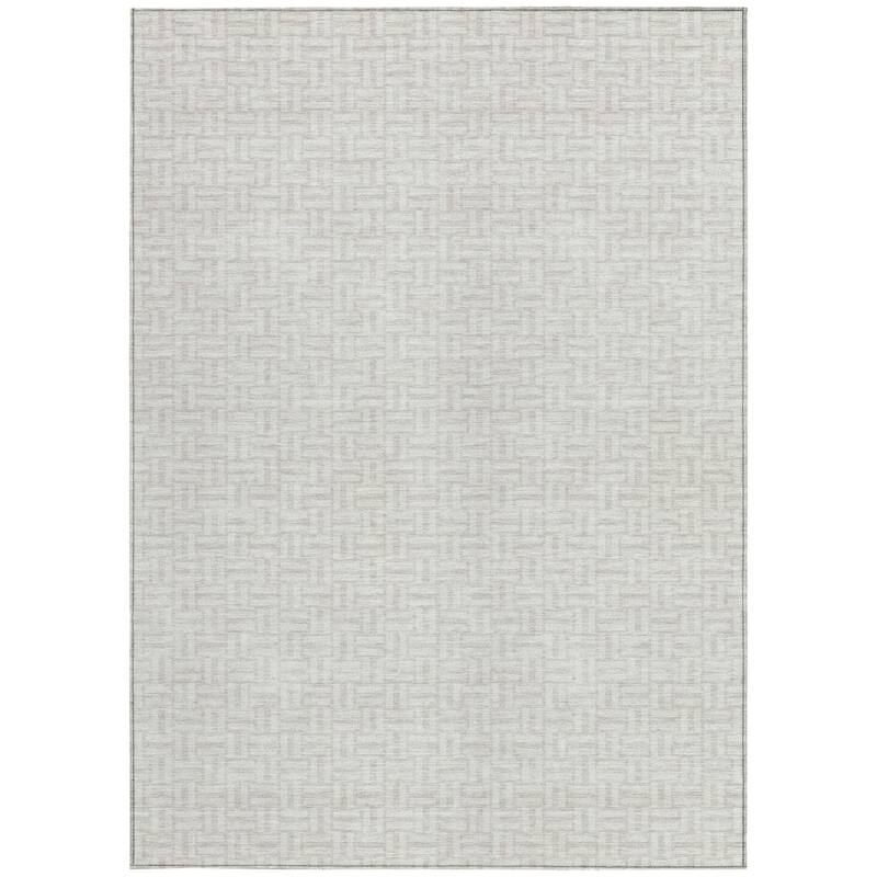 HomeRoots Geometric Transitional Rectangle Outdoor Rug